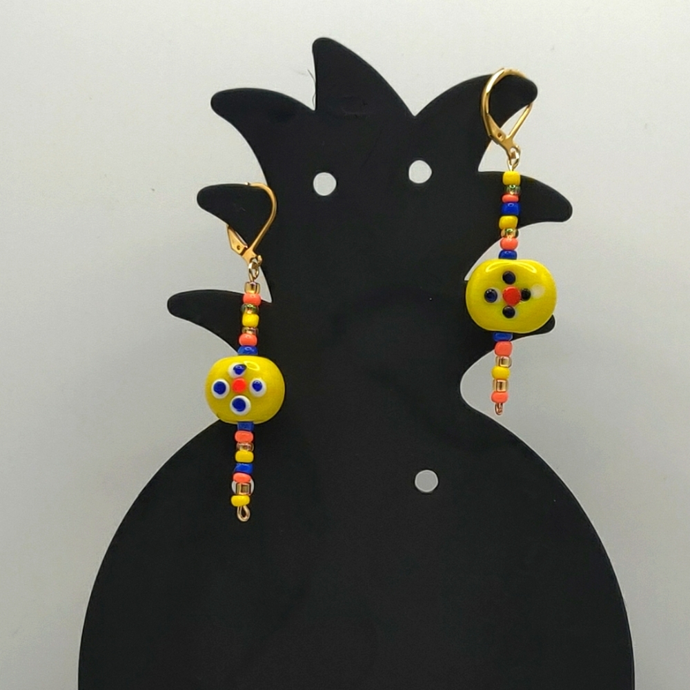 Lampwork Vintage Handcrafted Earrings